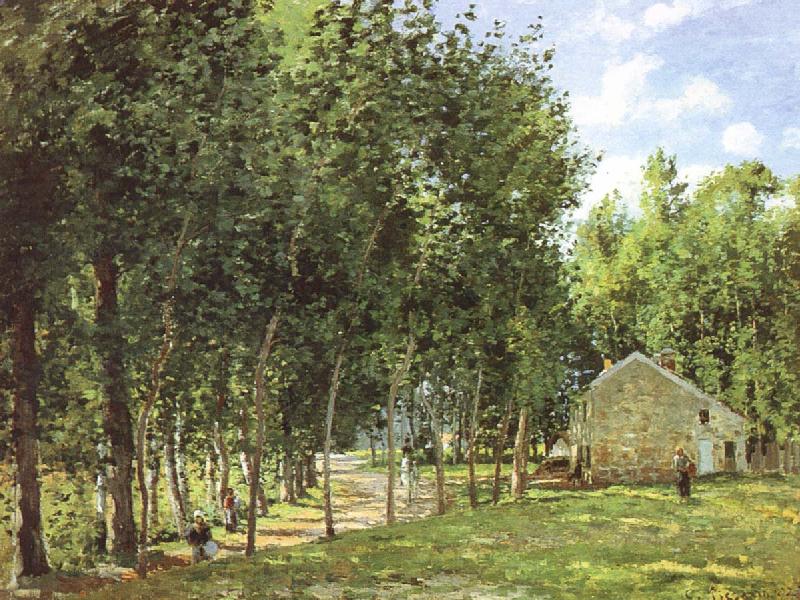 Camille Pissarro Pang Schwarz road map Sweden oil painting art